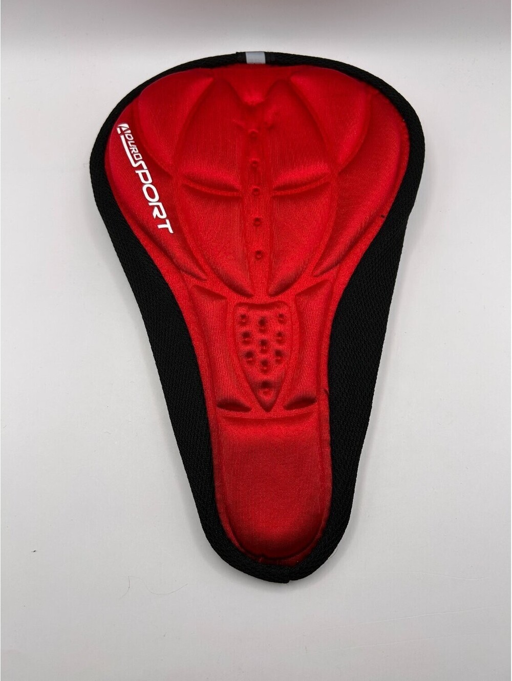 Aduro Sport bicycle saddle cover ADUROSPORT red black Padded Ergonomic Non-Slip